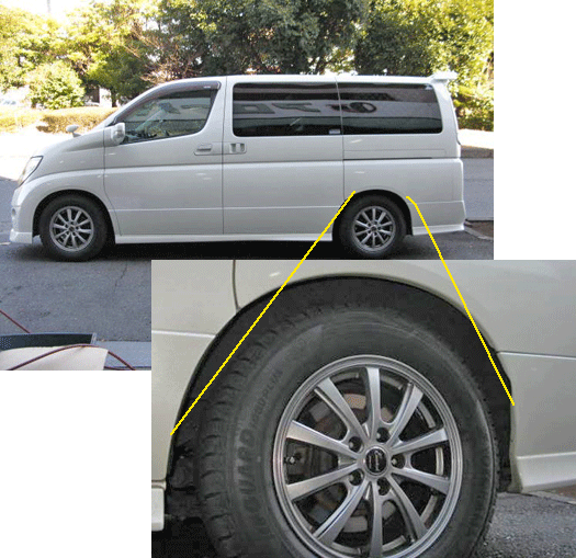 エルグランドのリアの車高が落ちてしまった。解決は?